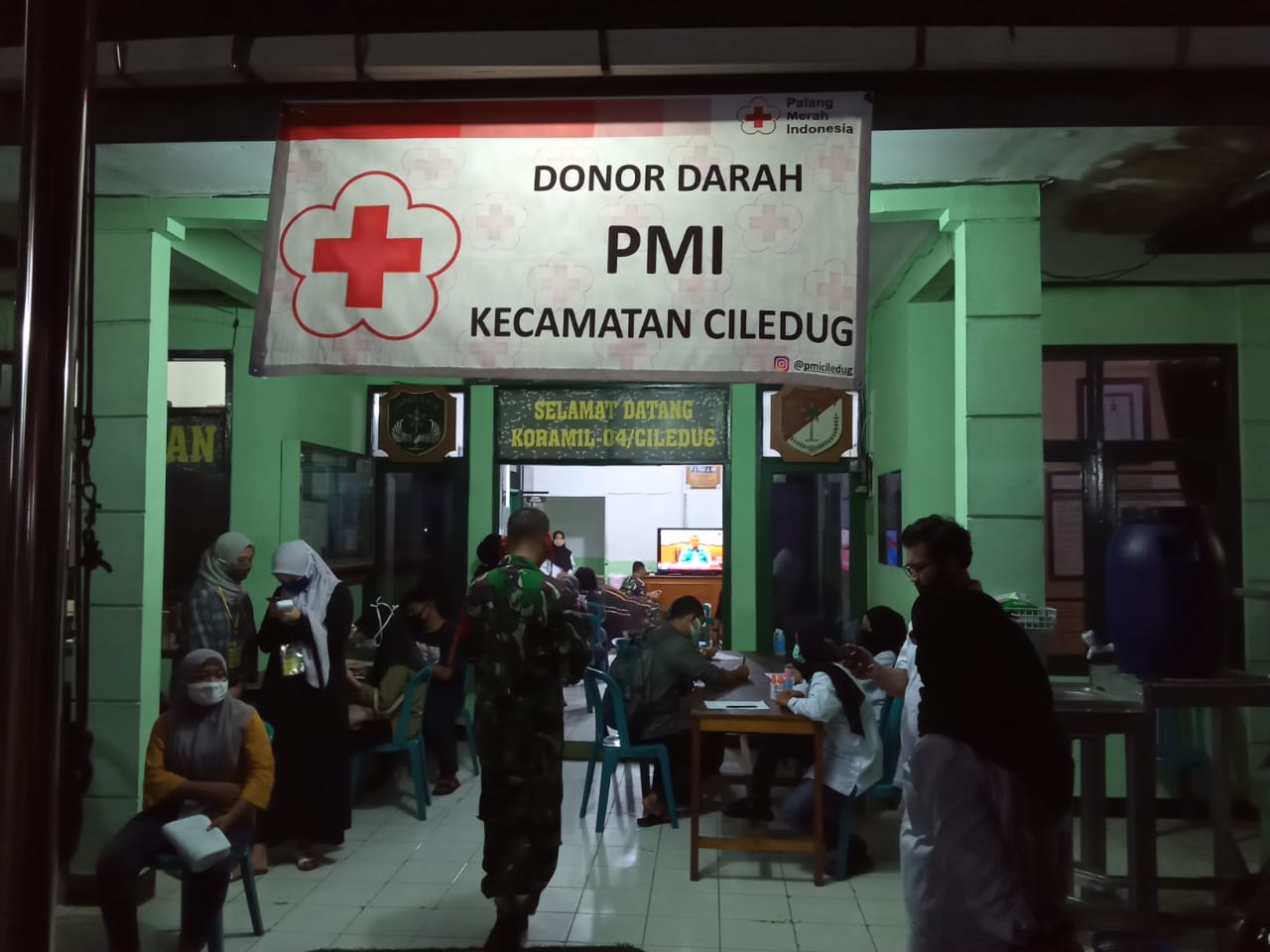  Koramil 04/Ciledug Donor Darah, Menuhi Kebutuhan Stok Darah di Bulan Ramadhan