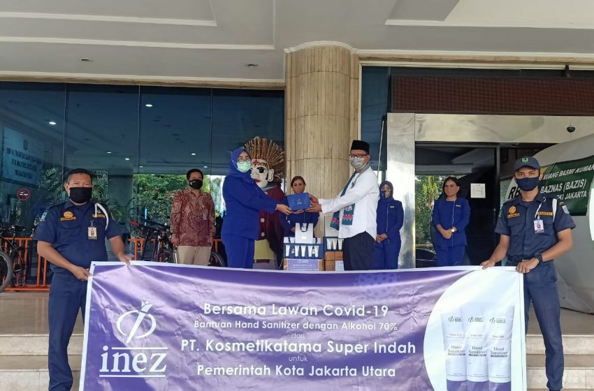  Pemkot Jakarta Utara Terima Bantuan 500 Gel Hand Sanitizer 