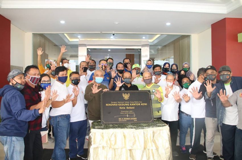  Setelah Renovasi Sekretariat KONI di Resmikan Wali Kota Bekasi 
