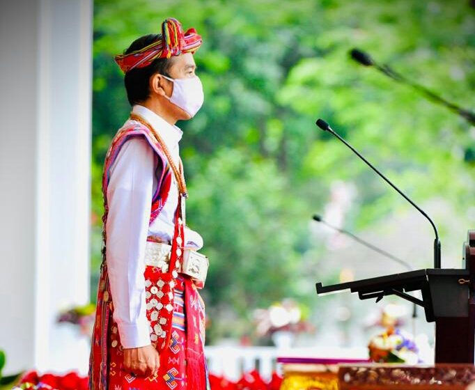  Presiden Jokowi Pimpin Peringatan Detik-Detik Proklamasi Kemerdekaan RI