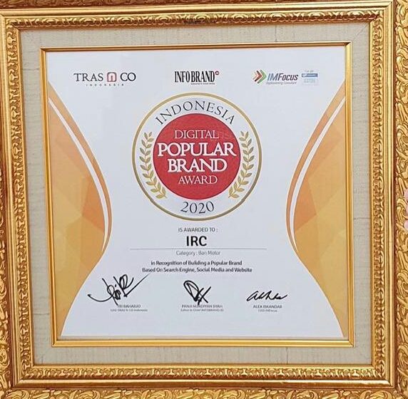  Mampu Berkompetisi di Era Digital, GT Radial dan IRC Raih Indonesia Digital Popular Brand Award 2020