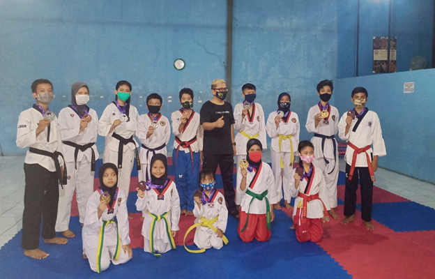  Indonesia Poomsae Championship 2020, 17 Atlet Taekwondo Baladhika Sabet Mendali
