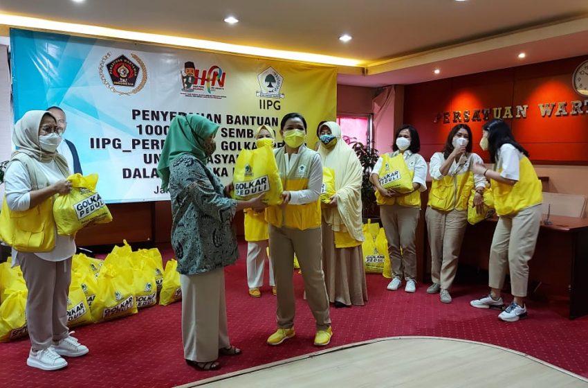  IIPG Meriahkan HPN 2021 Melalui Bantuan Sembako untuk Masyarakat