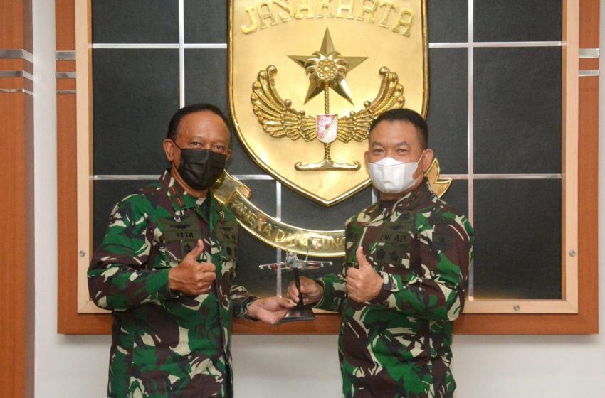  Pangdam Jaya Terima Kunjungan  Pangkoops 1 TNI AU