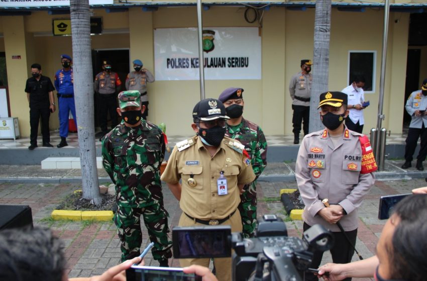  Polres Kepulauan Seribu Apel Gelar Pasukan Operasi Ketupat Jaya-2021