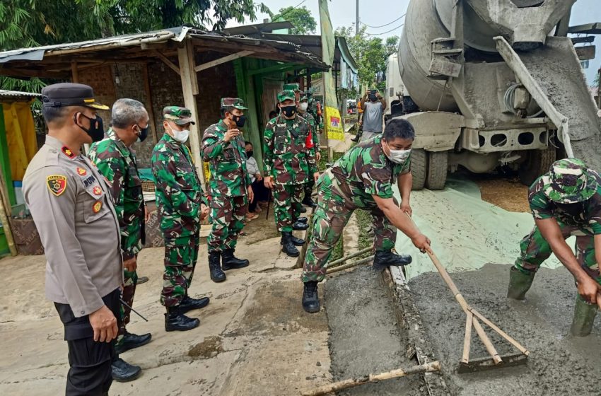  22 Tahun Jalan Rusak di Perbatasan Kabupaten Tangerang, Berkat TMMD ke-111 Jalan Diperbaiki