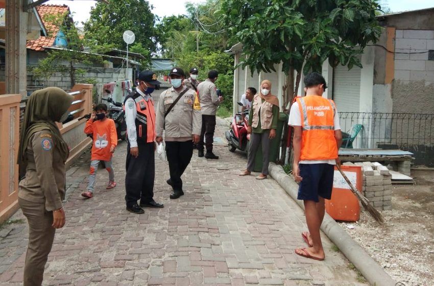  Tujuh Pelanggar ProKes Ops Yustisi Polsek Kep Seribu Utara di Sanksi