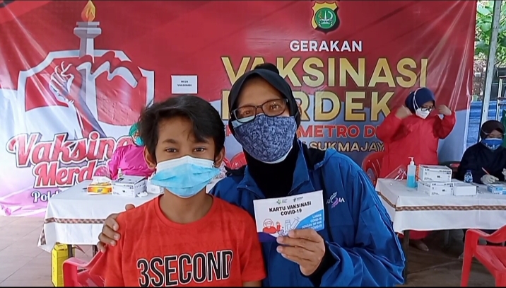  Vaksinasi Anak Usia 12 Keatas di Kecamatan Sukmajaya