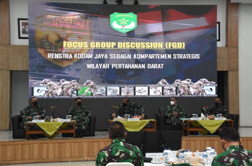  Kodam Jaya Gelar FGD, Bahas Renstra Kodam Jaya sebagai Kompartemen Strategis Wilayah Pertahanan Darat