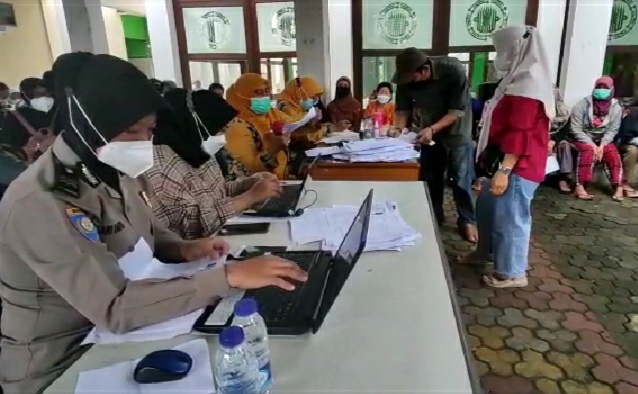  Dua Gerai Vaksinasi Presisi Polsek Cinere, di Aula Kantor Kecamatan Limo dan Posyandu Pepaya