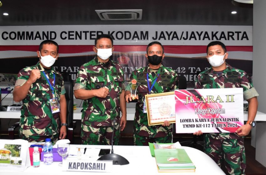  Kodam Jaya meraih Juara II Kategori Kapendam Pada LKJ TMMD Ke 112