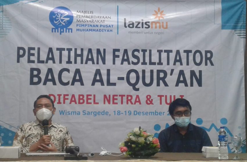  MPM PP Muhammadiyah Dampingi Difabel Netra dan Tuli Belajar Baca Al Qur’an