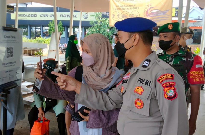  Sebelum Berangkat Ke Pulau Seribu, 131 Wisatawan Scan Barcode Peduli Lindungi di Dermaga Marina Ancol