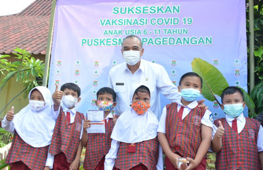  Targetkan 180 Ribu, Pemkab Tangerang Selenggarakan Vaksinasi Anak Usia 6-11 Tahun