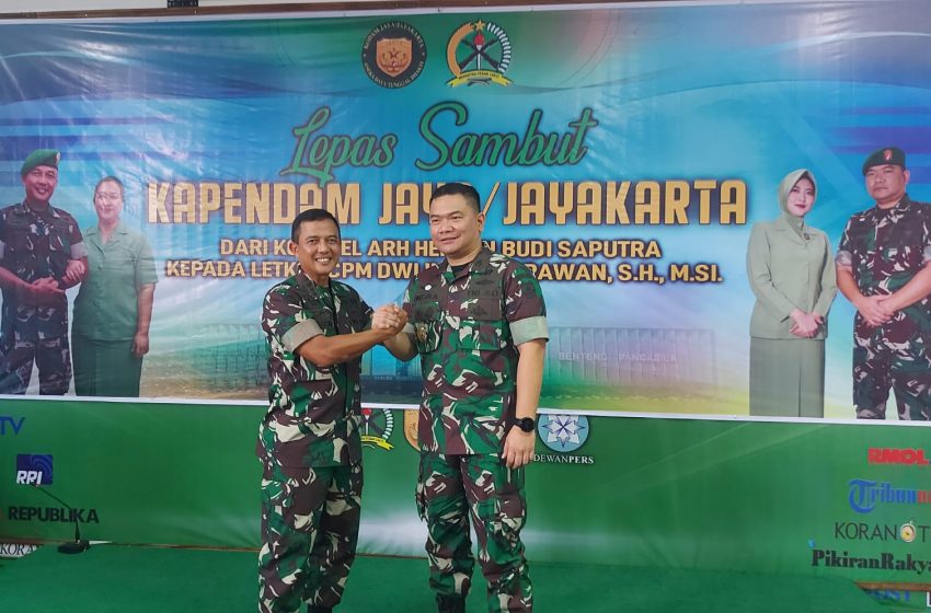  Letkol CPM Dwi Indra Wirawan Jabat Kapendam Jaya Menggantikan Kolonel Arh Herwin Budi Saputra