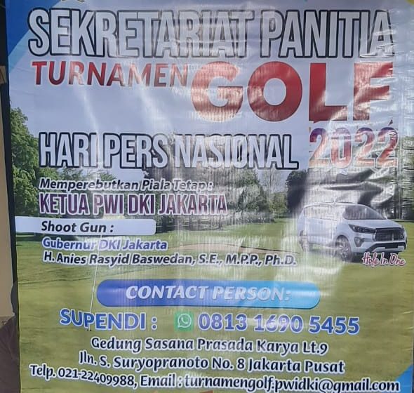  Turnamen Golf Piala Ketua PWI Jaya Harapkan Kehadiran Gubernur dan Pangdam Jaya