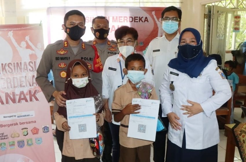  Tinjau Vaksinasi Merdeka Anak di Pulau Tidung, AKBP Eko Wahyu Fredian: Saat Ini 90 Persen Anak di Pulau Tidung Sudah Divaksin COVID-19
