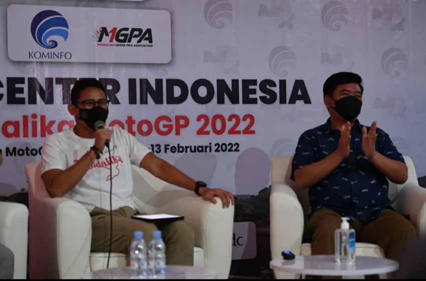 Sandiaga Uno dan Hadi Tjahjanto, Bangga Hadirnya Media Center MotoGP 2022