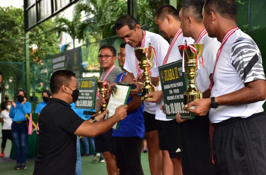  Wakasad Tutup Turnamen Tenis Lapangan Piala Kasad Cup 2022 