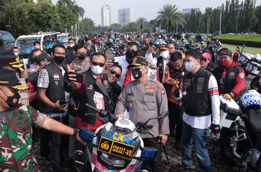  Polda Metro Jaya Pengamanan Parade Rider MotoGP