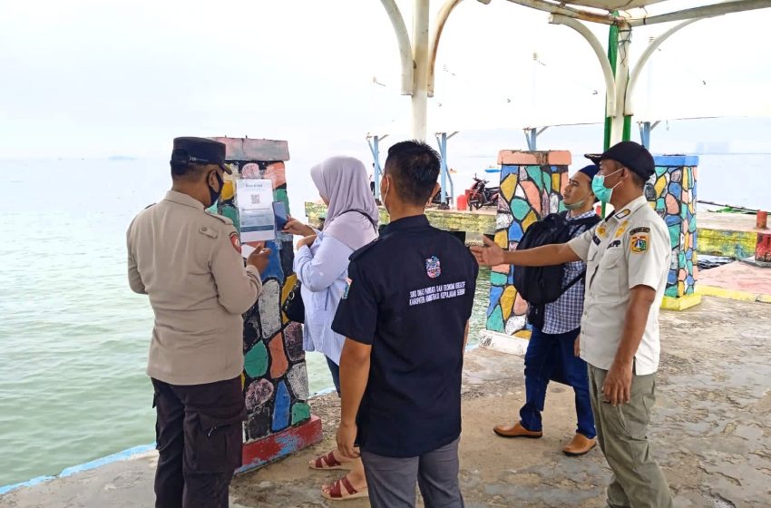  312 Wisatawan Berkunjung ke Pulau Untung Jawa Scan PeduliLindungi di Dermaga Kedatangan