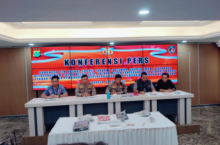  Tim Resmob Polda Metro Jaya, Ungkap Kasus Pembunuhan Pria di Tangkot