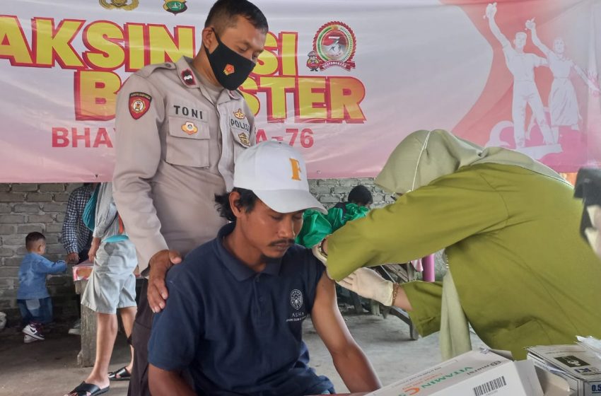  Polsek Kep Seribu Selatan Hari Ini Gelar Vaksinasi Booster Bhayangkara Ke-76 di Pulau Payung