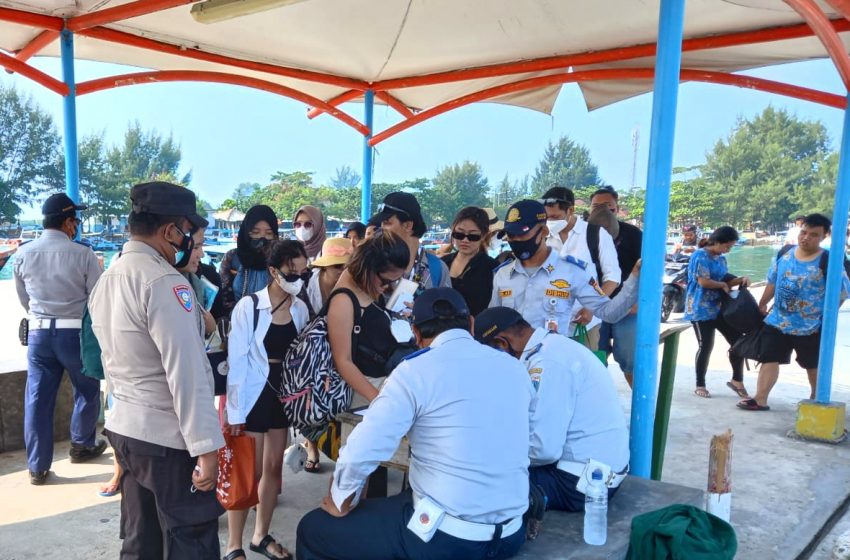  Tinggalkan Pulau Harapan Seusai Liburan, 1.278 Wisatawan Diwajibkan Scan Chek Out PeduliLindungi