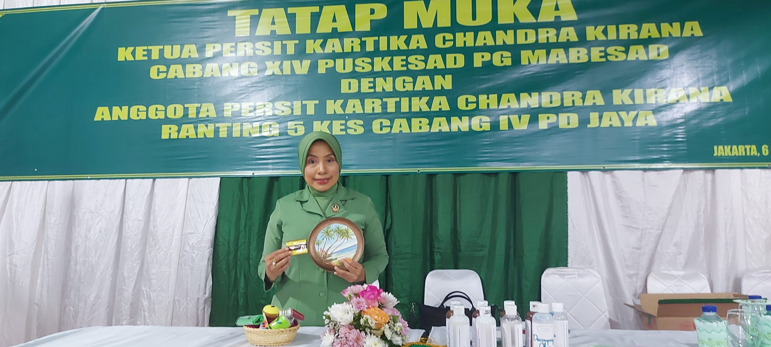 Ketua Persit KCK Cab XIV Puskesad Umi Purwo: Paling Utama Silaturahmi Tetap di Jaga