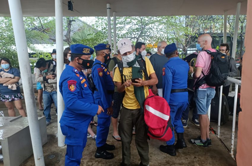  Pengamanan Dermaga Marina oleh Polres Kep. Seribu, 214 Penumpang Wajib Scan PeduliLindungi