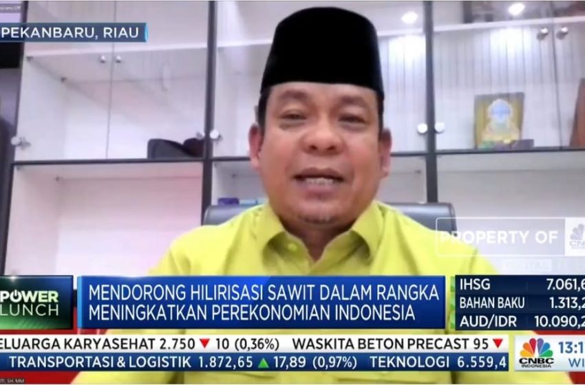  Kampanye Kebaikan Sawit, Wakil Ketua DPRD Riau: Hilirisasi Kelapa Sawit Akan Mendorong Kegiatan Ekonomi 