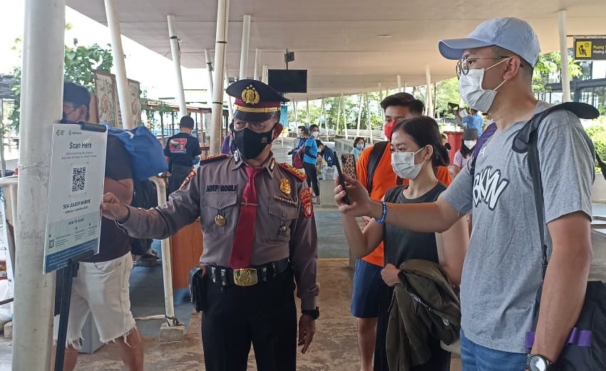  Berikan Rasa Aman, Sat Pam Obvit Polres Kepulauan Seribu Pengamanan Dermaga Marina Ancol