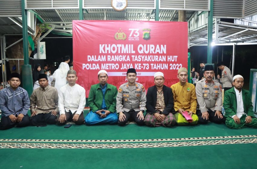  Kapolres Kepulauan Seribu Pimpin Khotmil Qur’an Dalam Rangka HUT Polda Metro Jaya ke-73