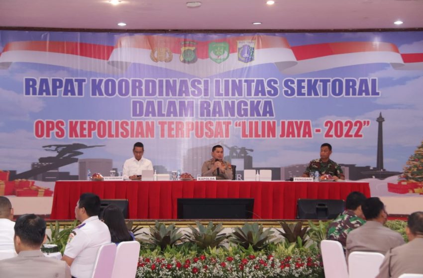  Polda Metro Jaya Gelar Rakor Lintas Sektoral Operasi Lilin Jaya 2022
