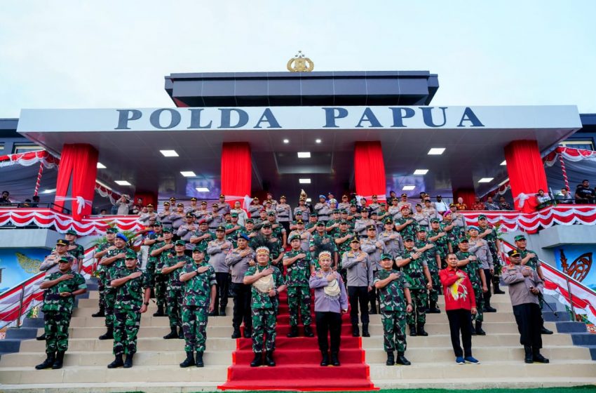  Panglima TNI dan Kepala Staf Resmikan Polda Papua Baru, Kapolri: Wujud Sinergitas Makin Kokoh