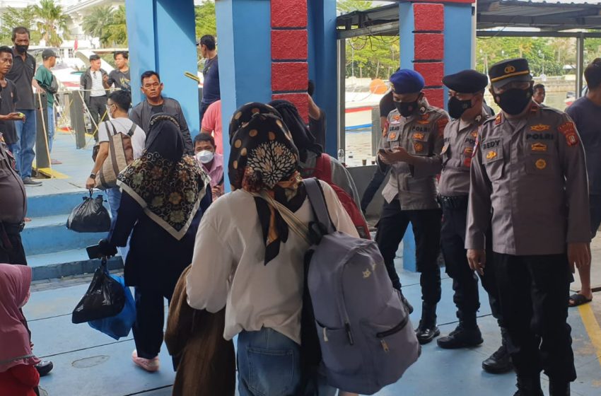  Berikan Rasa Aman, Jajaran Polres Kepulauan Seribu Pam di Dermaga Marina Ancol