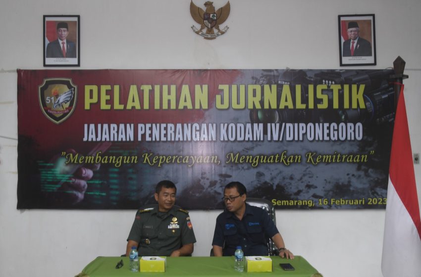  Kapendam IV/Diponegoro: Insan Penerangan  Ujung Tombak TNI AD