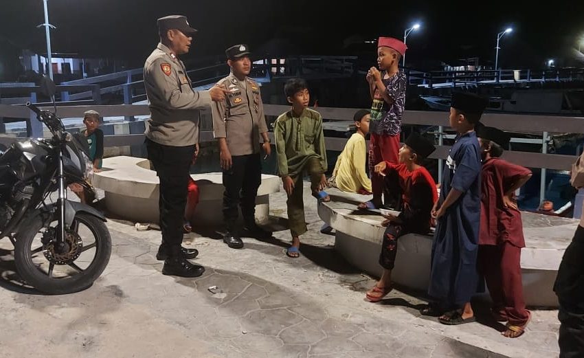  Patroli Ramadhan Polsek Kepulauan Seribu Utara Larang Warga Main Petasan
