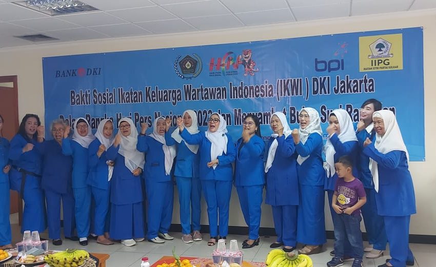 IKWI DKI Jakarta dan IIPG Berbagi Jelang Bulan Suci Ramadan serta HPN 2023