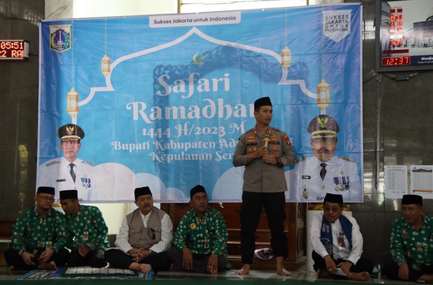  Safari Ramadan di Pulau Pramuka, Kapolres Kepulauan Seribu Ajak Warga Jaga Harkamtibmas