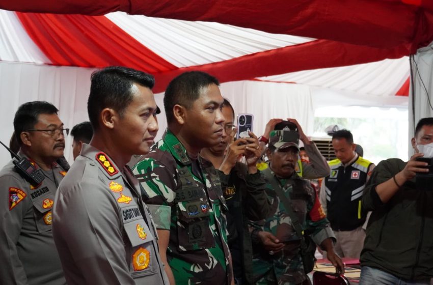  Pastikan Kondusifitas Wilayah, Dandim 0510/Tigaraksa Bersama Kapolres Tangerang Tinjau Pospam Dan Posyan