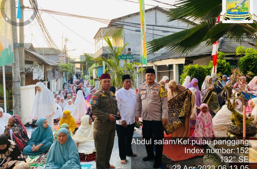  Pengamanan Sholat Idul Fitri 1444 H di Wilayah Polsek Kepulauan Seribu Utara