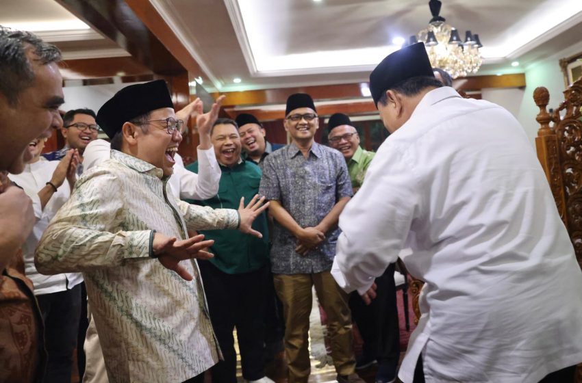  Momen Prabowo Joget Asik di Akhir Pertemuan Dengan Cak Imin