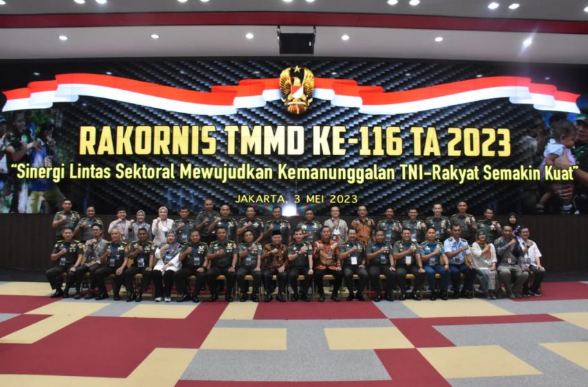  Rakornis TMMD Ke – 116 TA 2023, Pengabdian TNI Untuk Negeri, Wujud Sinergitas Membangun Negeri