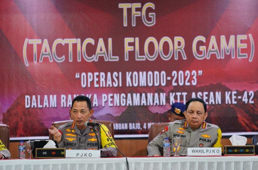  Gelar TFG, Kapolri Tekankan Personel Pahami Tugas dan Cara Bertindak saat Amankan KTT ASEAN