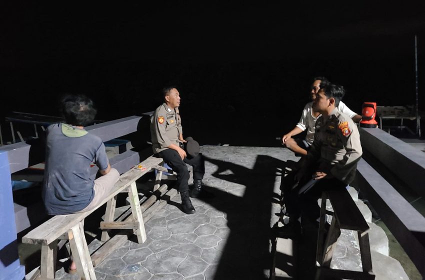  Patroli Malam Pulau Harapan Berikan Himbauan Kamtibmas Ke Remaja