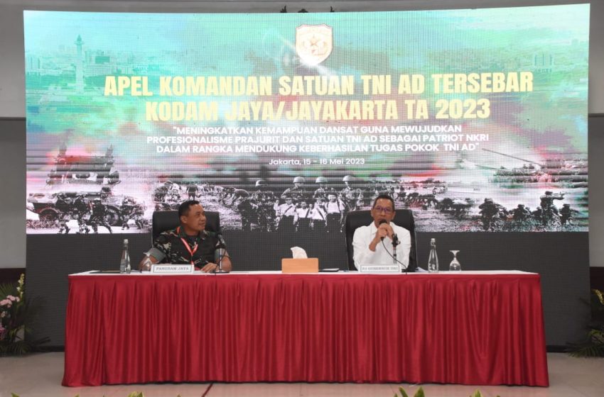  PJ Gubernur DKI Jakarta Sampaikan Pembekalan di Apel Dansat Tersebar Kodam Jaya 