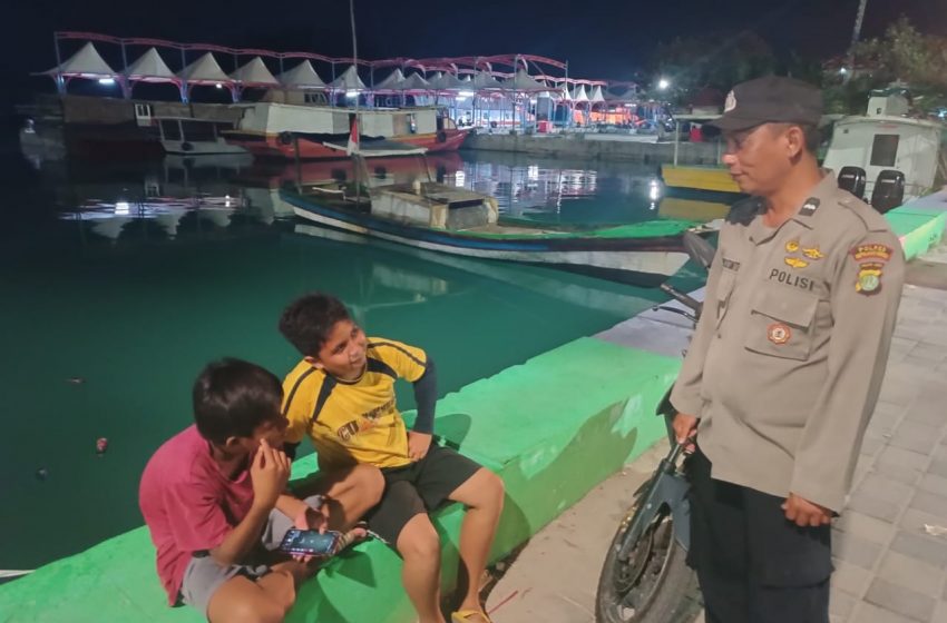  Patroli Malam, Himbau Remaja Pulau Harapan Tidak Nongkrong Larut Malam