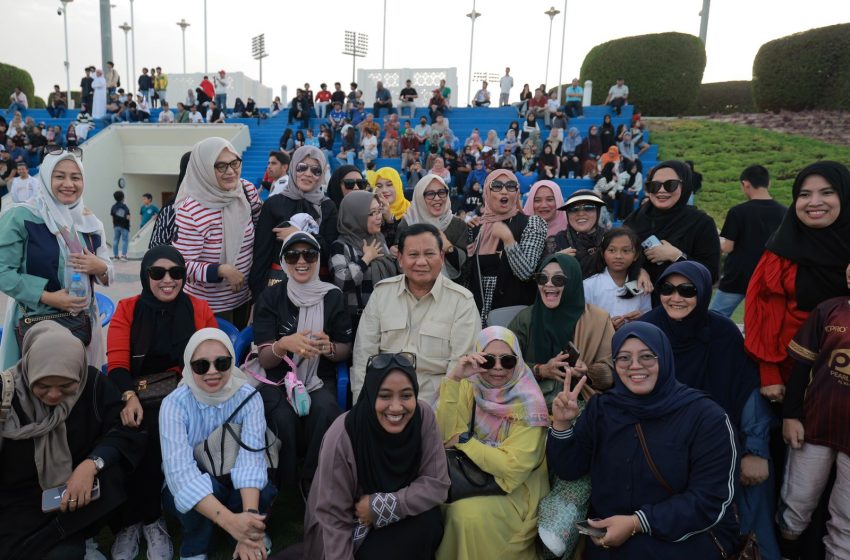  Doa dan Dukungan Ibu-ibu WNI di Qatar untuk Prabowo: Sehat Terus, dari 2019 Dukung Prabowo
