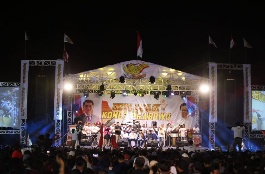  Relawan Konco Prabowo Perbesar Kemenangan di Jawa Timur